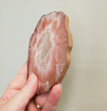 Rose Gold and White Geode coasters - set of 4