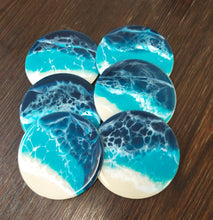 Beach Theme - Set of round coasters